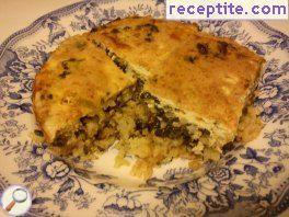 Spinach with mince and rice Spinach with mince and rice