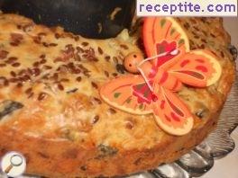 Savory sponge cake with milk