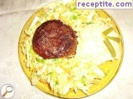Nests of minced meat Nests of minced meat
