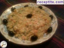 Vegetable mix with cream