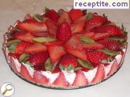 Cheesecake without baking and gelatin