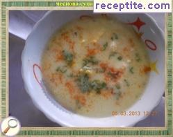 Chesnova soup with eggs