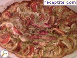 Zucchini with cheese in the oven