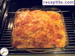 Baked Pasta with olives and béchamel sauce Baked Pasta with olives and béchamel sauce