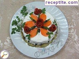 Vegetarian mini layered cake
