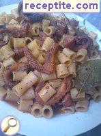 Octopus with pasta