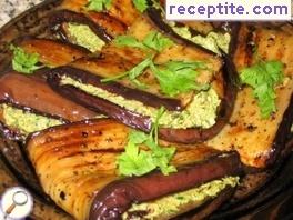 Eggplant with walnuts and mayonnaise