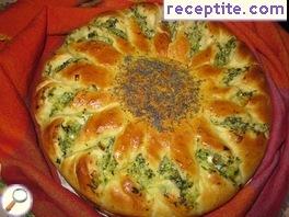 Pita with spinach