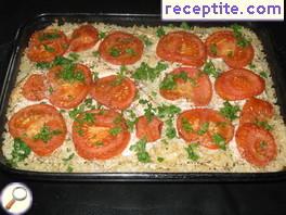 Chicken with rice, quinoa and tomatoes