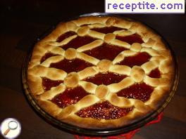 Pie with homemade jam