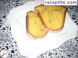Sponge cake with orange juice
