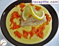 Chicken Fricassee with carrot sauce