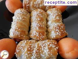 Baby skinless sausages in puff pastry Baby skinless sausages in puff pastry