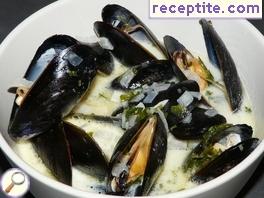 Classic French mussels