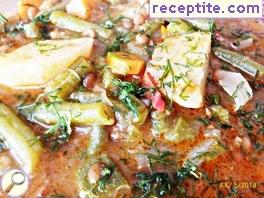 Stew with lentils and vegetables