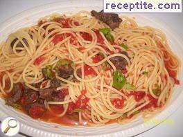 Spaghetti with lamb - II type