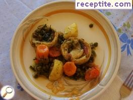 Artichoke with vegetables