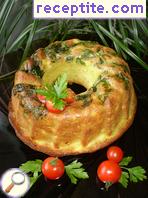 Savory sponge cake with cottage cheese Savory sponge cake with cottage cheese