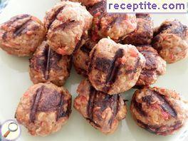 Lamb meatballs with pepper and oats