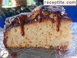 Cake with chocolate-plum jam