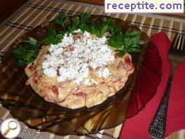 Peppers with yogurt Peppers with yogurt