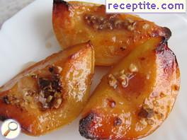 Roasted quinces grandmother in jelly