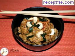 Coconut chicken with nuts