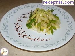 Salad of asparagus Salad of asparagus