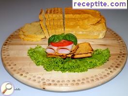 Toast bread from gram flour Toast bread from gram flour