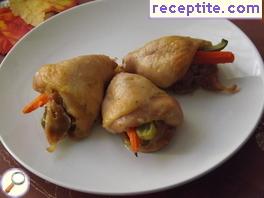 Stuffed chicken drumsticks