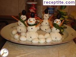 Snowman cheese