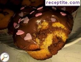 Colorful muffins with pumpkin