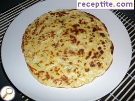 Pancakes with corn and parsley