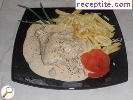 Chicken in white wine sauce