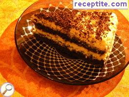 Cocoa layered cake with buttercream Cocoa layered cake with buttercream