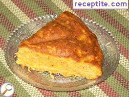 Cake with carrots and tuna