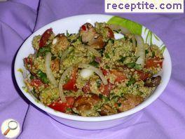 Fragrant salad with avocado and couscous