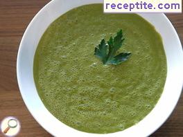 Raw spinach soup