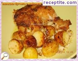 Chicken legs with mayonnaise