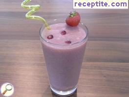 Smoothie with young coconut