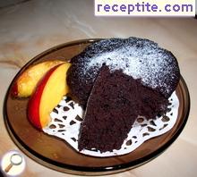 Vegan chocolate sponge cakeche 1 minute