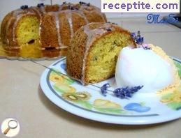 Lavender sponge cake