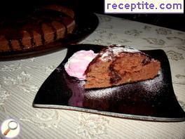 Cocoa cake with icing Cocoa cake with icing