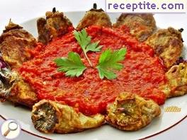 Fried peppers with tomato sauce
