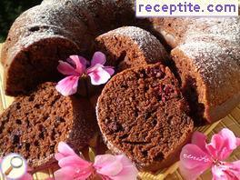 Economical sponge cake without eggs with sweet