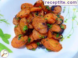 Roasted carrots with chili and coriander