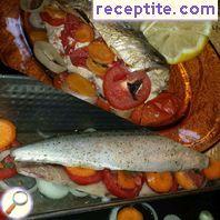 Mackerel baked with wine