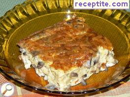 Gratin with mushrooms