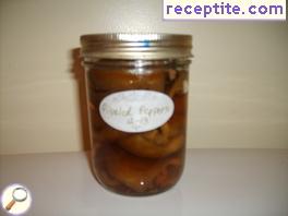 Pickle pepper with honey and ginger