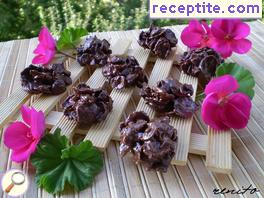 Chocolate cornflakes clusters